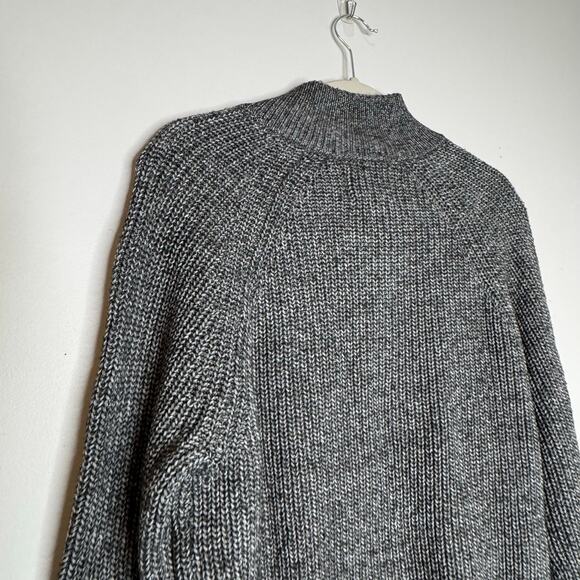 Alesbury Paxton Charcoal Ribbed 1/4 Zip Pullover Sweater NWOT Men’s Size Medium - Picture 6 of 8